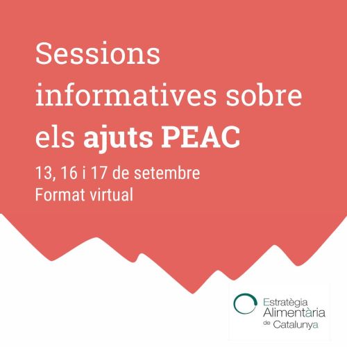 Sessions informatives del Pla de l'estratègica alimentària de catalunya