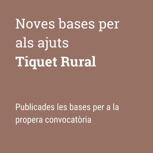 ajuts tiquet rural